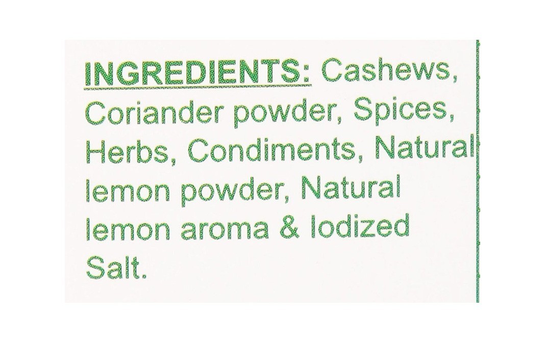 Nuts4U Lemon Coriander Cashews    Pack  200 grams